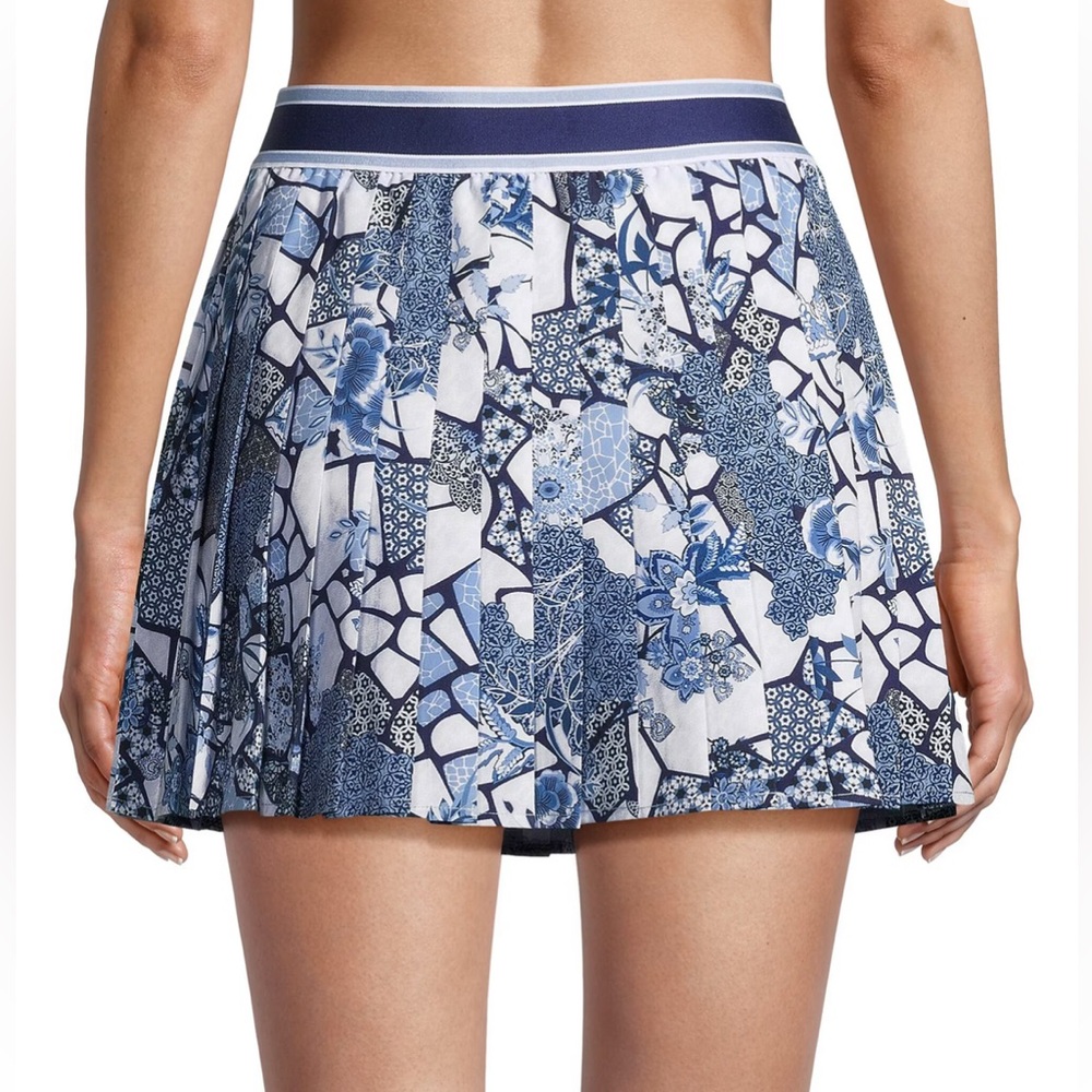 New Johnny Was Bee Active Pleated Tennis Skort Skirt Active Blue Moonlight Glass - Picture 3 of 14